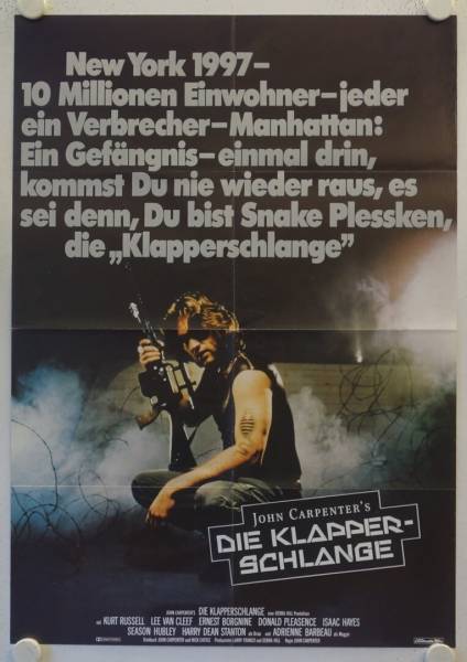 Escape from New York original release german movie poster